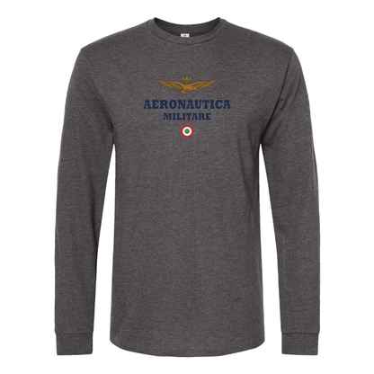 Men's Aeronautica Militare Logo Cotton Long Sleeve T-Shirt