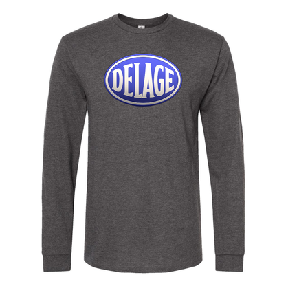 Men's Delage  Logo Cotton Long Sleeve T-Shirt