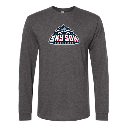 Men's Colorado Springs Sky Sox  Logo Cotton Long Sleeve T-Shirt
