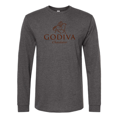 Men's Godiva Logo Cotton Long Sleeve T-Shirt