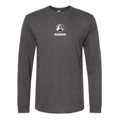 Men's Aixam Logo Cotton Long Sleeve T-Shirt