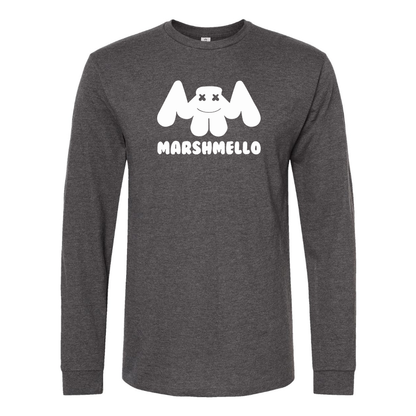 Men's Marshmello Logo Cotton Long Sleeve T-Shirt
