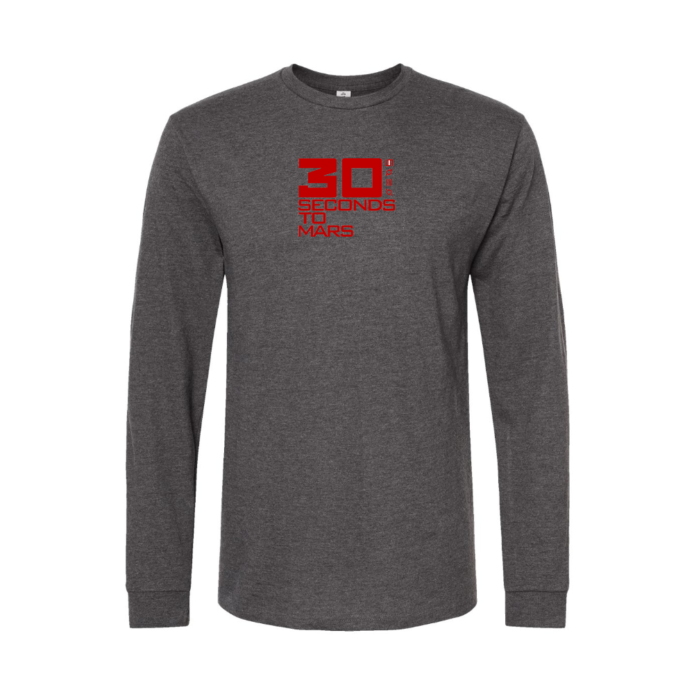 Men's 30 Seconds To Mars Logo Long Sleeve T-Shirt