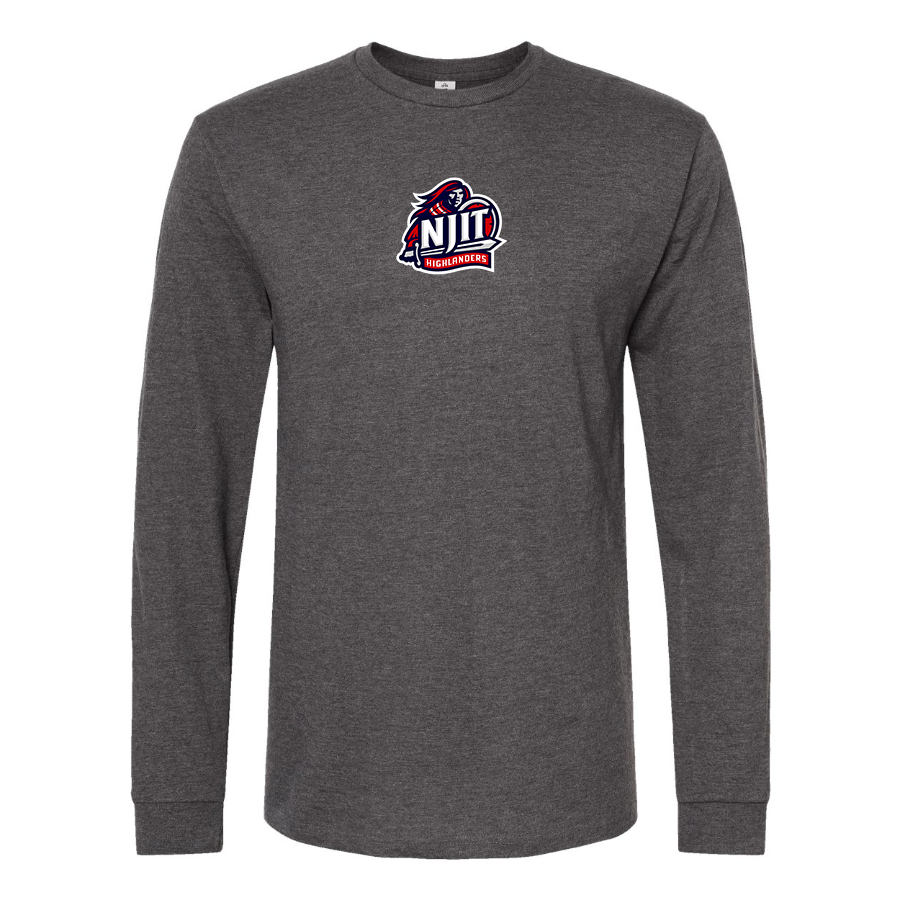 Men's NJIT Highlanders Logo  Cotton Long Sleeve T-Shirt