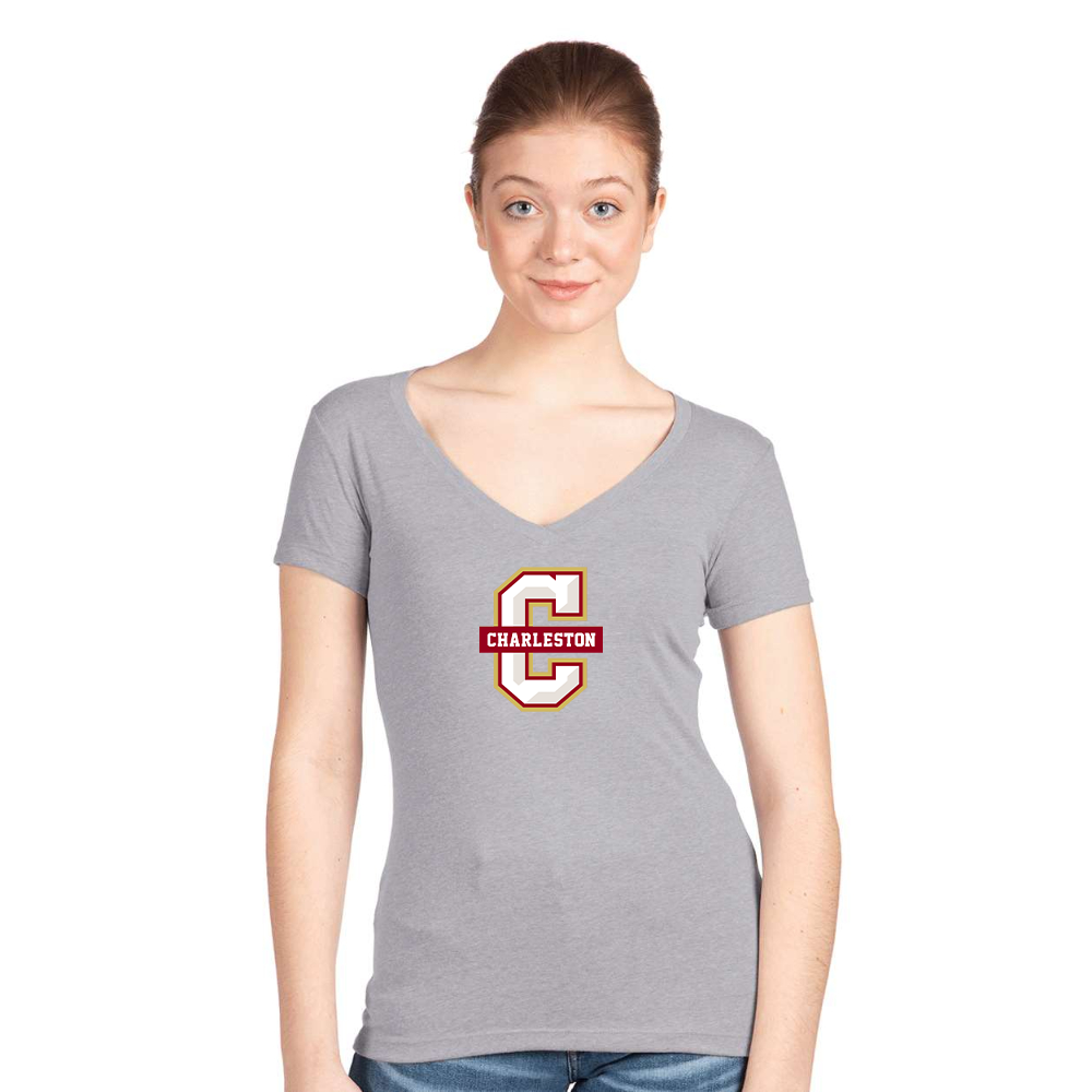 Women's Charleston Cougars Next Level V-Neck T-Shirt