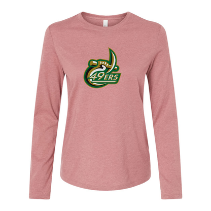 BELLA CANVAS Charlotte 49ers Jersey Long Sleeve Tee