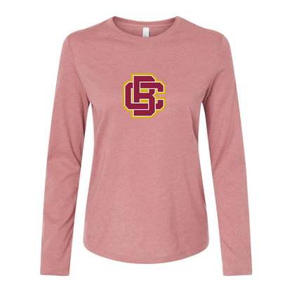 BELLA CANVAS Women’s Bethune Cookman Wildcats  Jersey Long Sleeve Tee