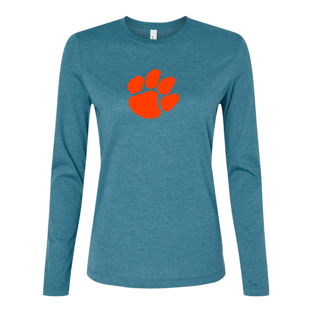 BELLA CANVAS Clemson Tigers Jersey Long Sleeve Tee