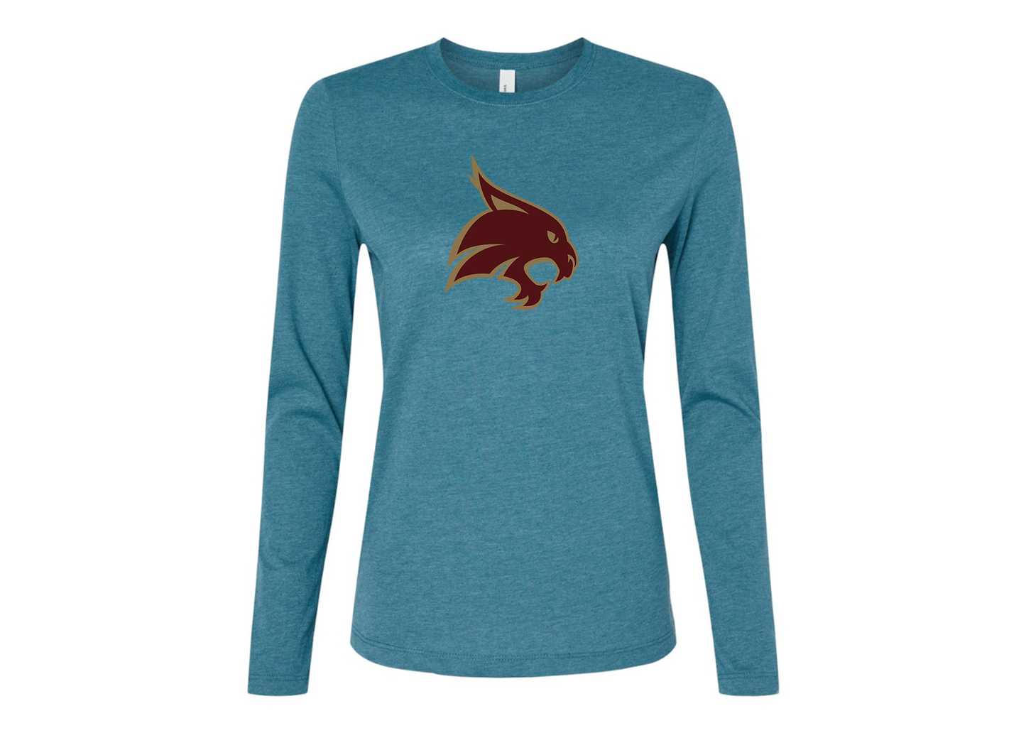 BELLA CANVAS Women’s Texas State Bobcats Jersey Long Sleeve Tee