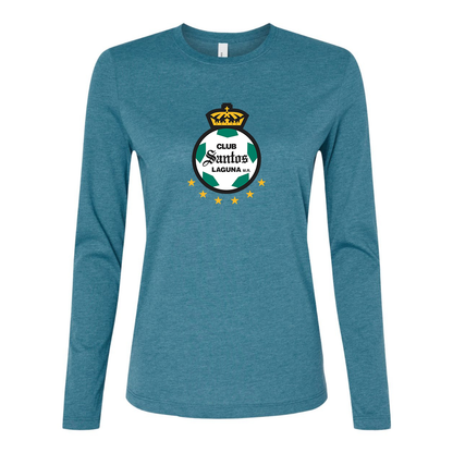 BELLA CANVAS Women’s Santos Laguna Soccer Jersey Long Sleeve Tee