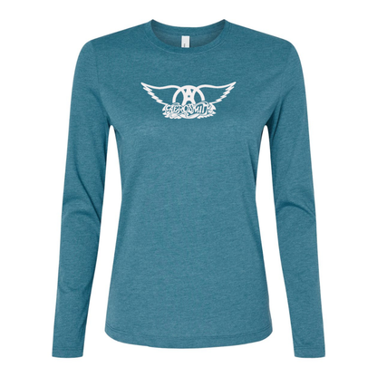 BELLA CANVAS Women’s Aerosmith Logo Jersey Long Sleeve Tee