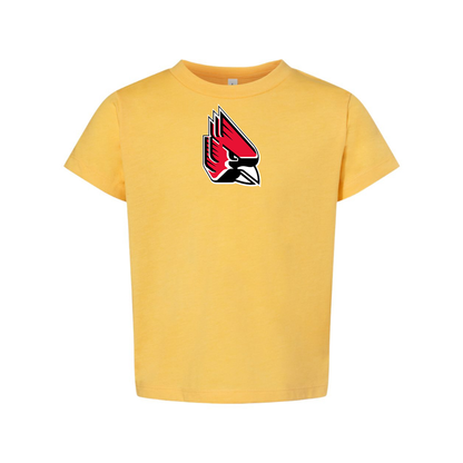 Ball State Cardinals BELLA  CANVAS Toddler Jersey Tee