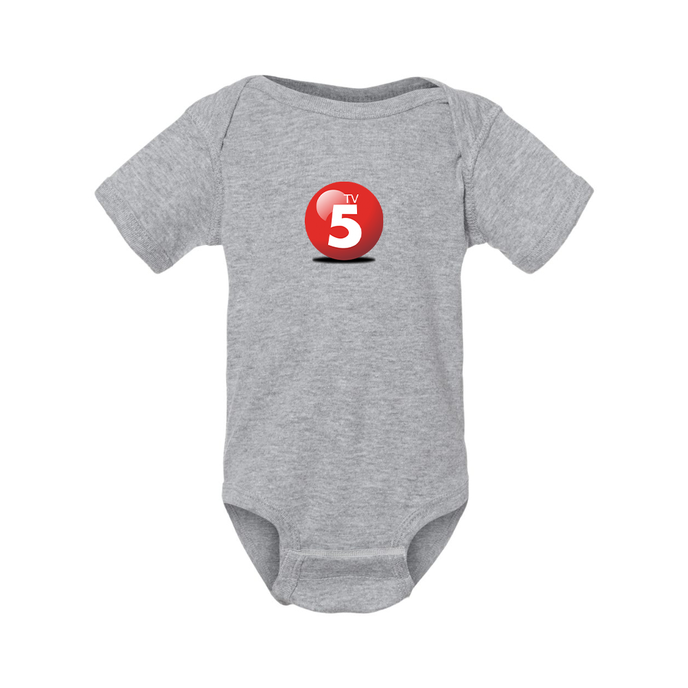 ABC TV5 Logo Rabbit Skins Infant Baby Rib Bodysuit
