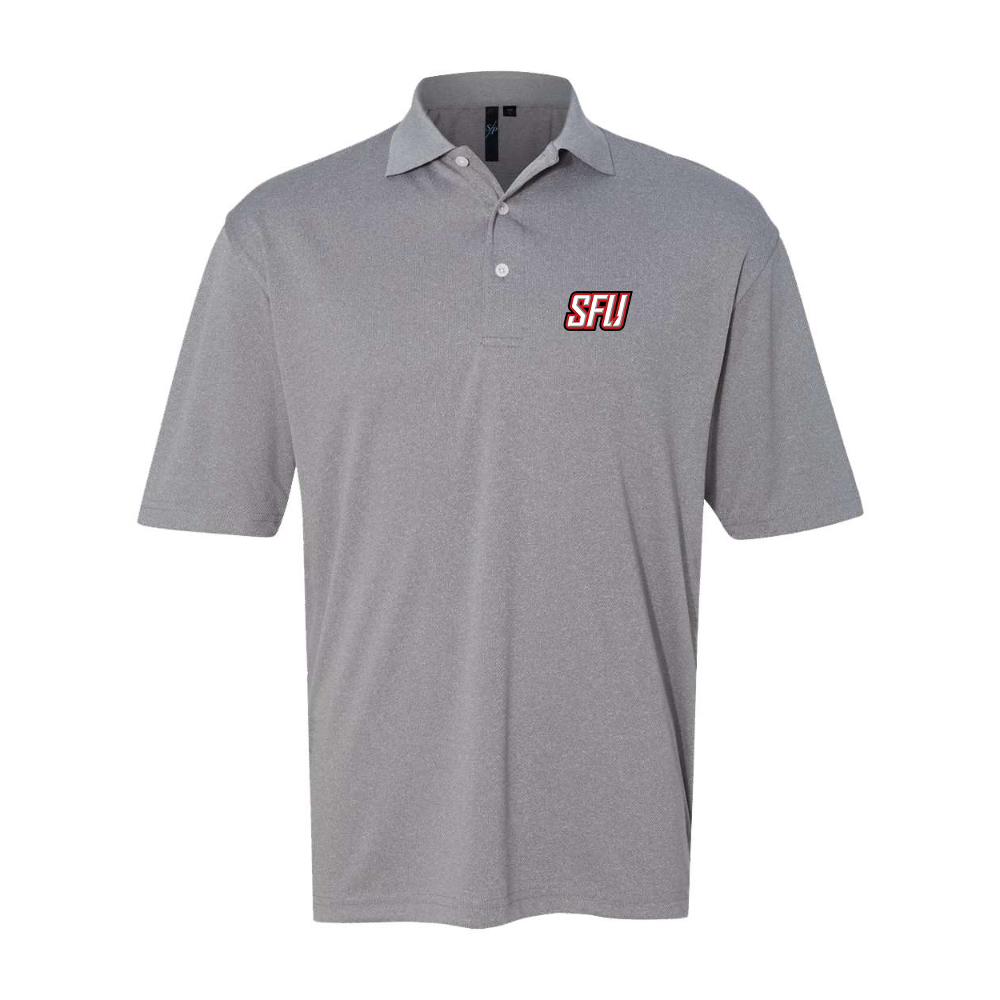 Men's Saint Francis Red Flash Logo Sierra Pacific Moisture Free Mesh Polo