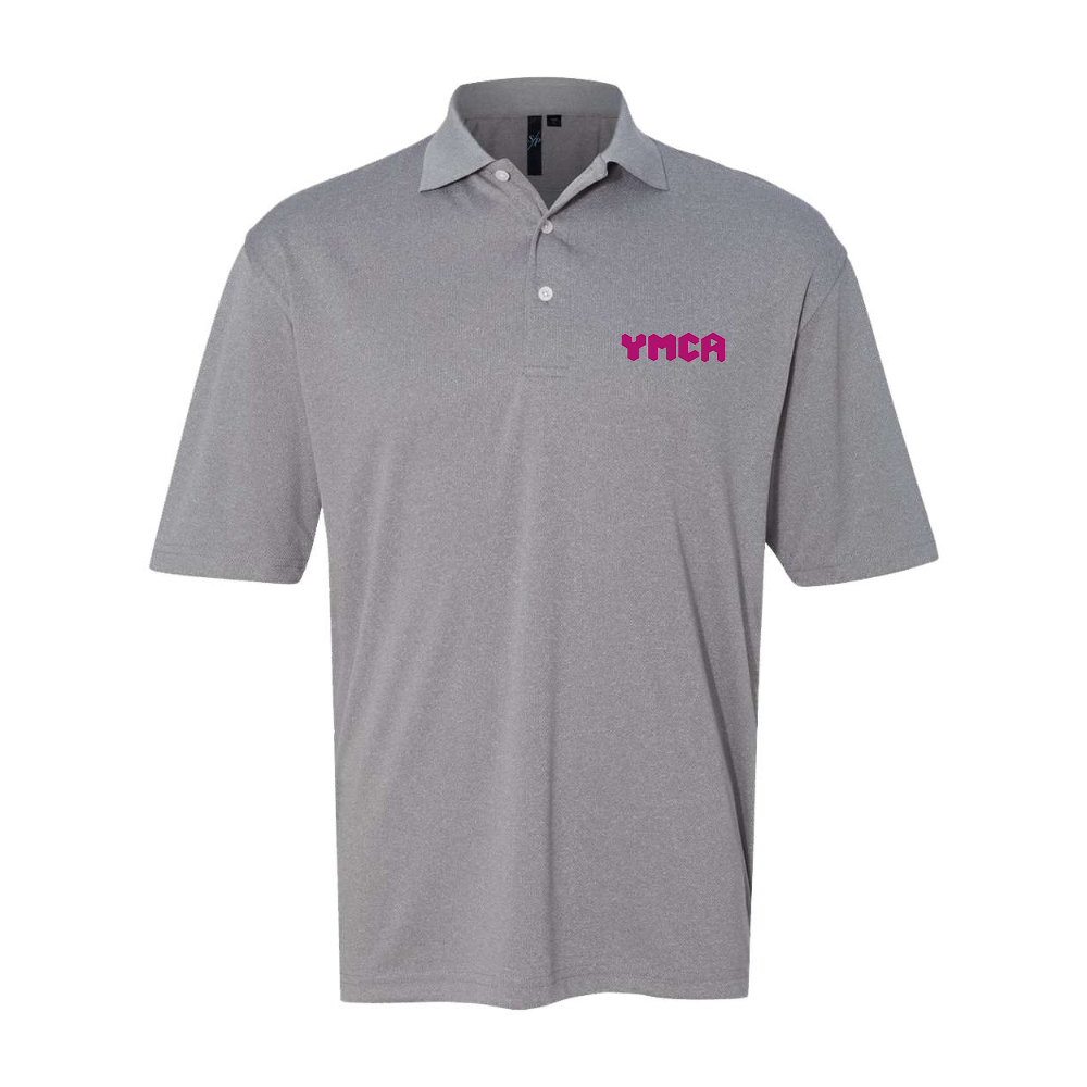 Men's   YMCA Mauve Sierra Pacific Moisture Free Mesh Polo