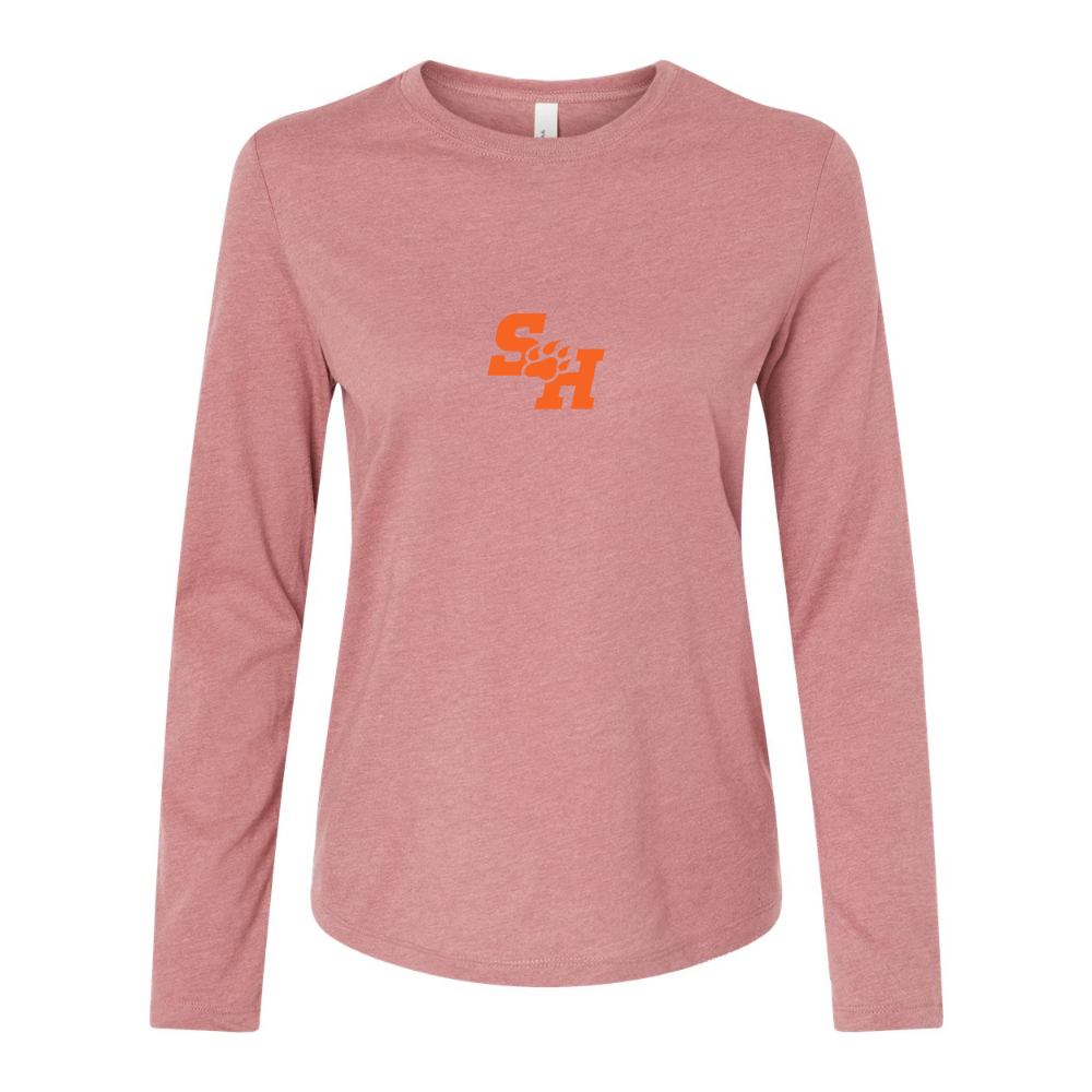 BELLA CANVAS Women’s Sam Houston State Bearkats Logo Jersey Long Sleeve Tee
