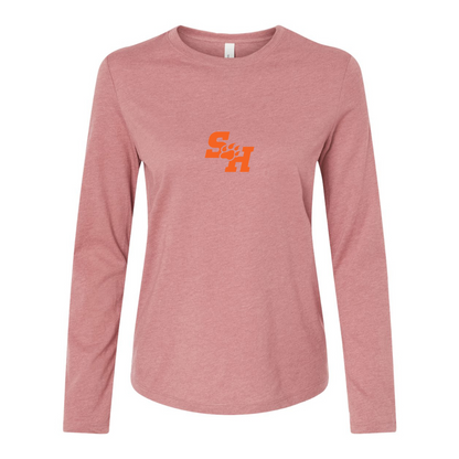 BELLA CANVAS Women’s Sam Houston State Bearkats Logo Jersey Long Sleeve Tee