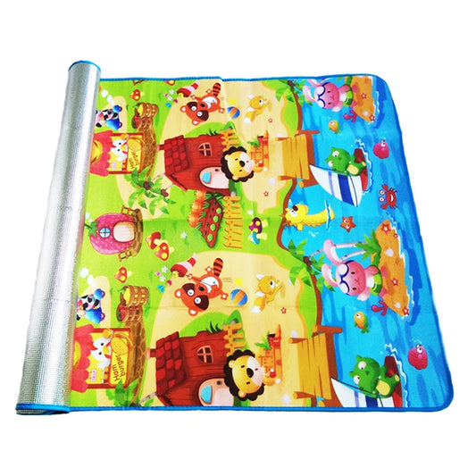 Vibrant Play Mat for Children – Ideal for Interactive and Educational Fun, Perfect for Indoor and Outdoor Use, Featuring Adorable Animal and Nature Scenes