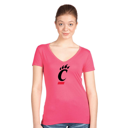 Women's Cincinnati Bearcats Next Level V-Neck T-Shirt