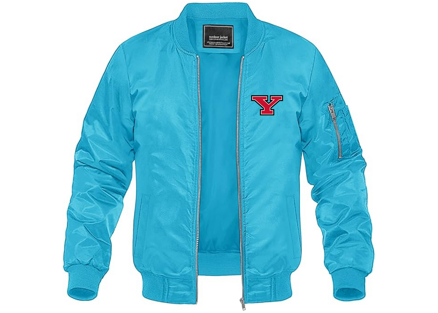 Men's Youngstown State Penguins Lightweight Bomber Jacket Windbreaker Softshell Varsity Jacket Coat