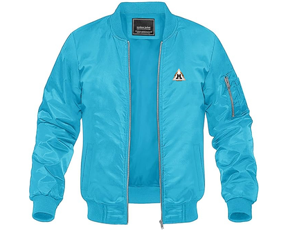 Men's Hansa Logo Lightweight Bomber Jacket Windbreaker Softshell Varsity Jacket Coat