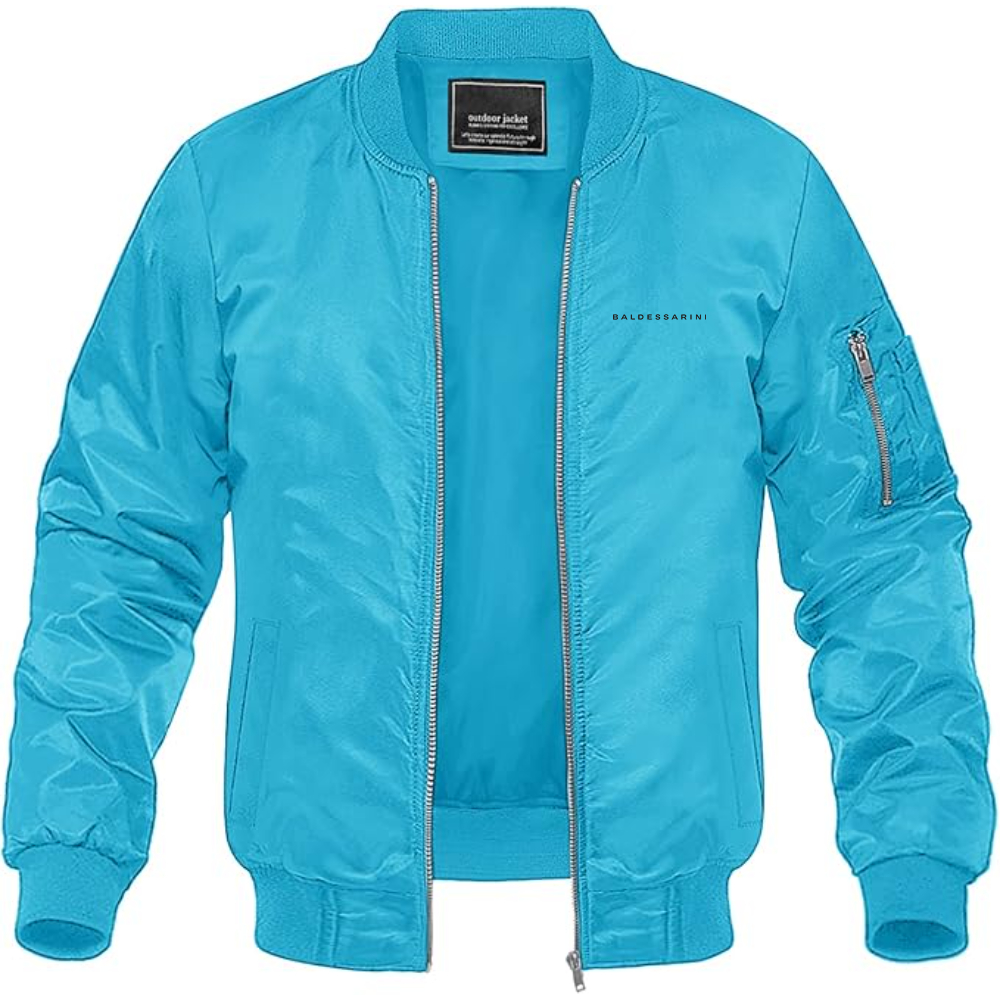 Men's Baldessarini Logo Lightweight Bomber Jacket Windbreaker Softshell Varsity Jacket Coat