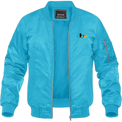 Men's Itv  Lightweight Bomber Jacket Windbreaker Softshell Varsity Jacket Coat
