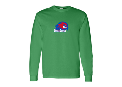 Men's UMass Lowell River Hawks Gildan Heavy Cotton Long Sleeve T-Shirt