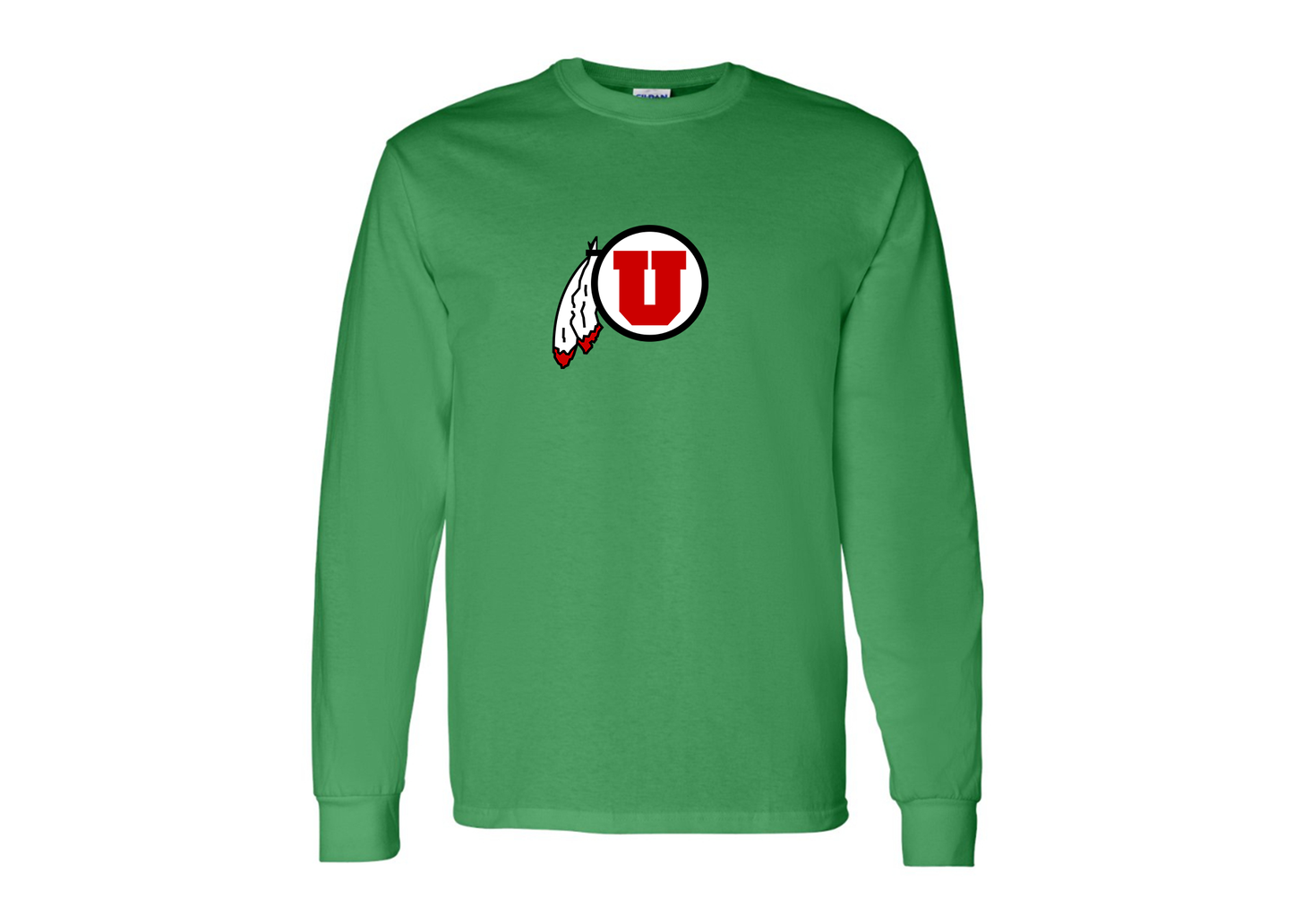Men's Utah Utes Gildan Heavy Cotton Long Sleeve T-Shirt