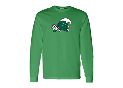 Men's Tulane Green Wave Gildan Heavy Cotton Long Sleeve T-Shirt