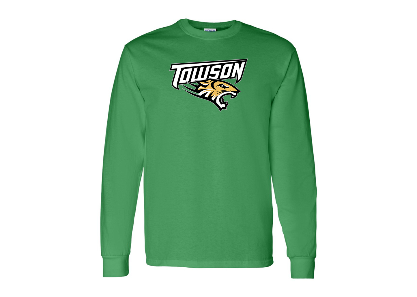 Men's Towson Tigers Gildan Heavy Cotton Long Sleeve T-Shirt