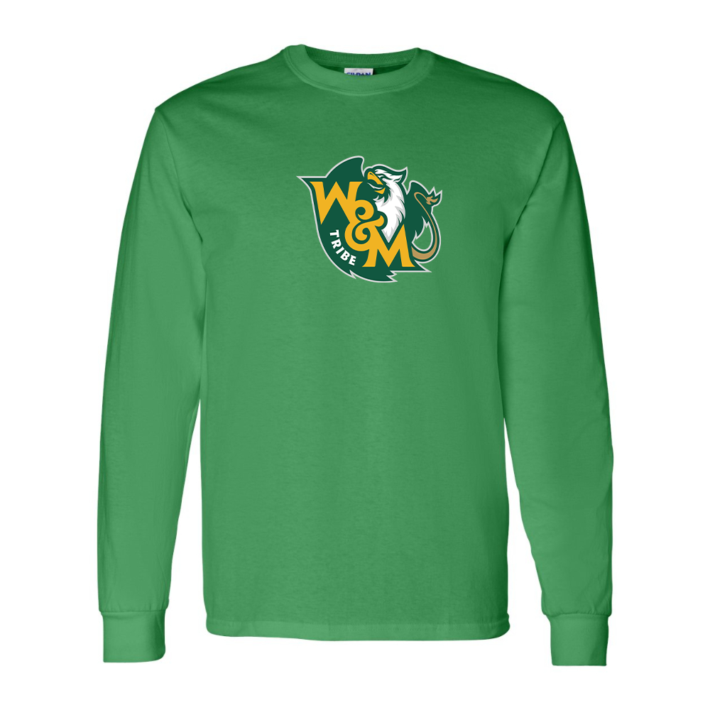 Men's William and Mary Tribe Gildan Heavy Cotton Long Sleeve T-Shirt