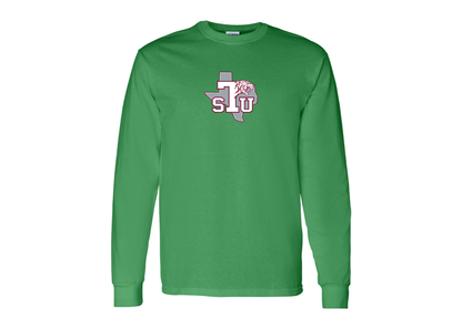 Men's Texas Southern Tigers Gildan Heavy Cotton Long Sleeve T-Shirt
