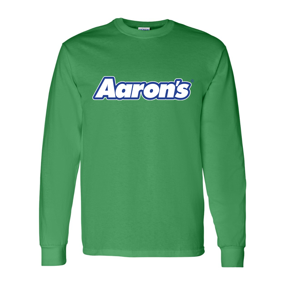 Men's Aaron_s Logo Gildan Heavy Cotton Long Sleeve T-Shirt