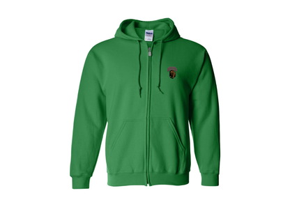 Men's Montana Grizzliesl Gildan  Heavy Blend Full Zip Hooded Sweatshirt