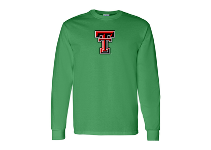 Men's Texas Tech Red Raiders Gildan Heavy Cotton Long Sleeve T-Shirt