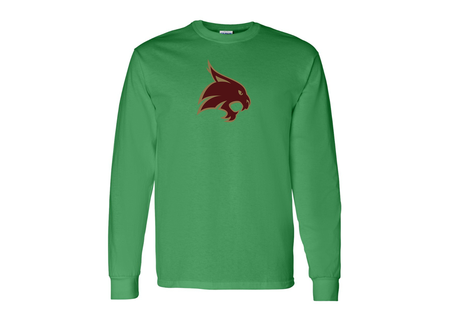 Men's Texas State Bobcats Gildan Heavy Cotton Long Sleeve T-Shirt