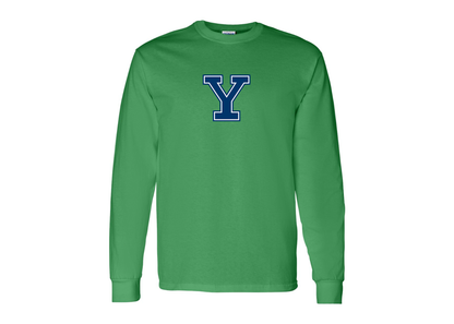 Men's Yale Bulldogs Gildan Heavy Cotton Long Sleeve T-Shirt