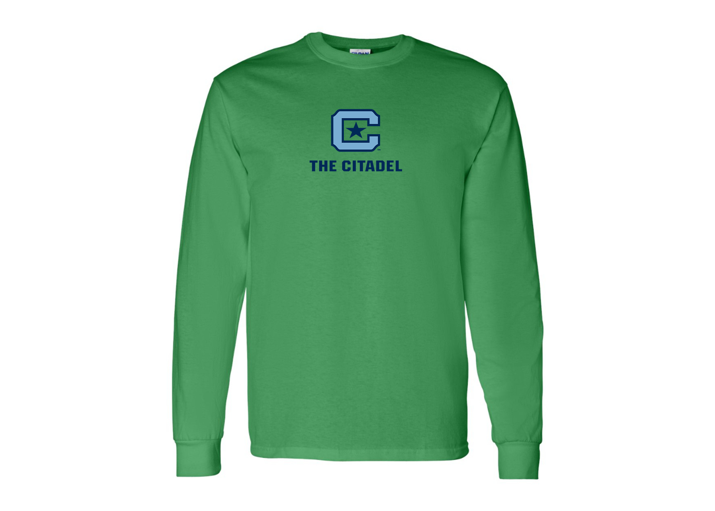 Men's The Citadel Bulldogs Gildan Heavy Cotton Long Sleeve T-Shirt