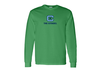 Men's The Citadel Bulldogs Gildan Heavy Cotton Long Sleeve T-Shirt