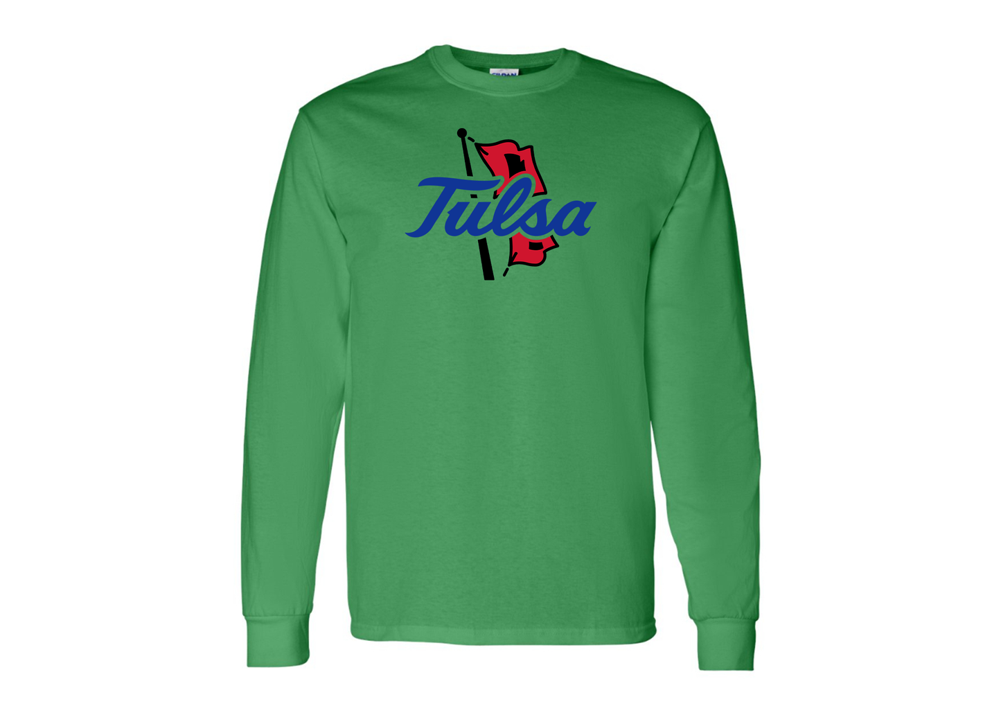 Men's Tulsa Golden Hurricane Gildan Heavy Cotton Long Sleeve T-Shirt