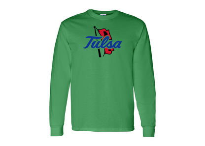 Men's Tulsa Golden Hurricane Gildan Heavy Cotton Long Sleeve T-Shirt
