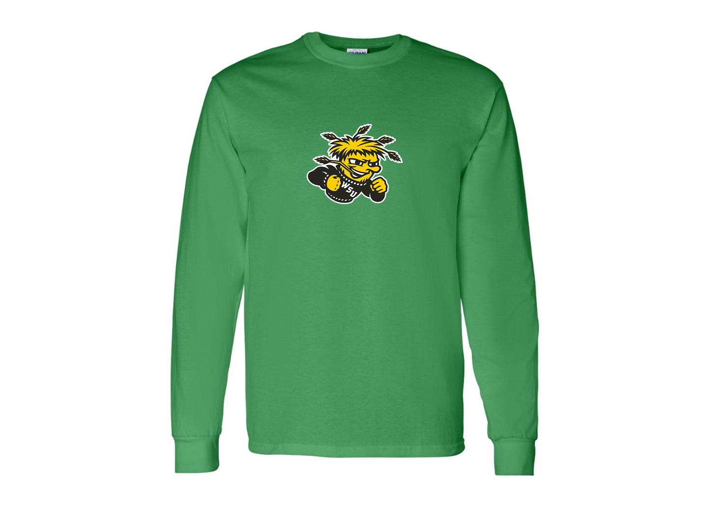 Men's Wichita State Shockers Gildan Heavy Cotton Long Sleeve T-Shirt