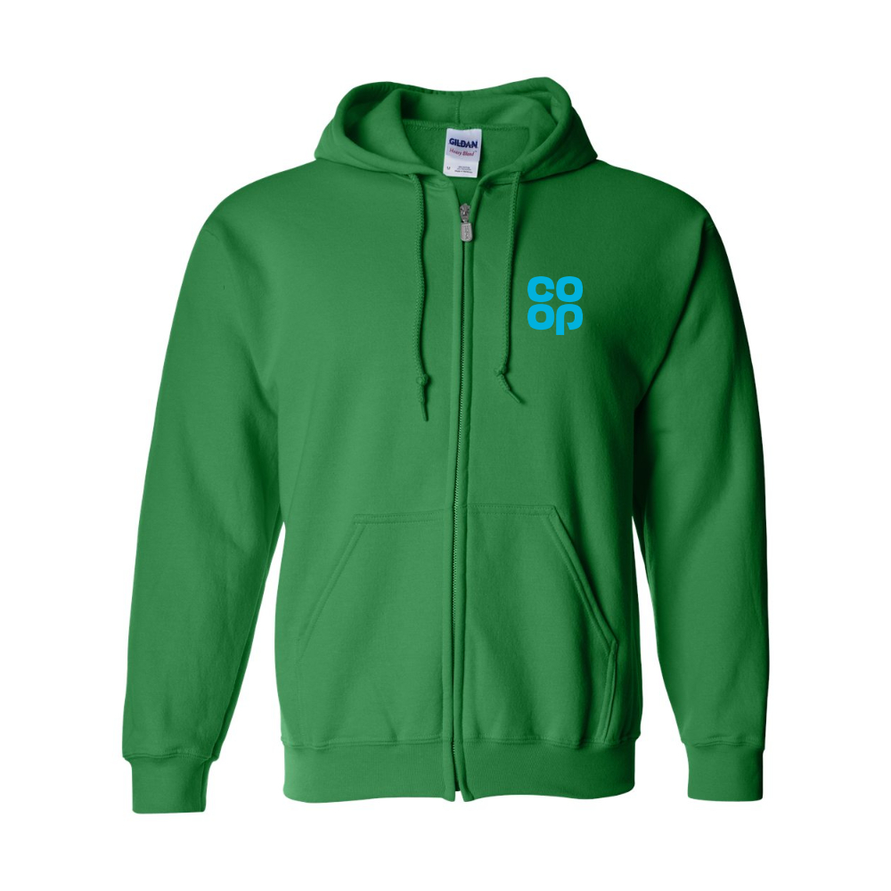 Men's CoOp Gildan  Heavy Blend Full Zip Hooded Sweatshirt