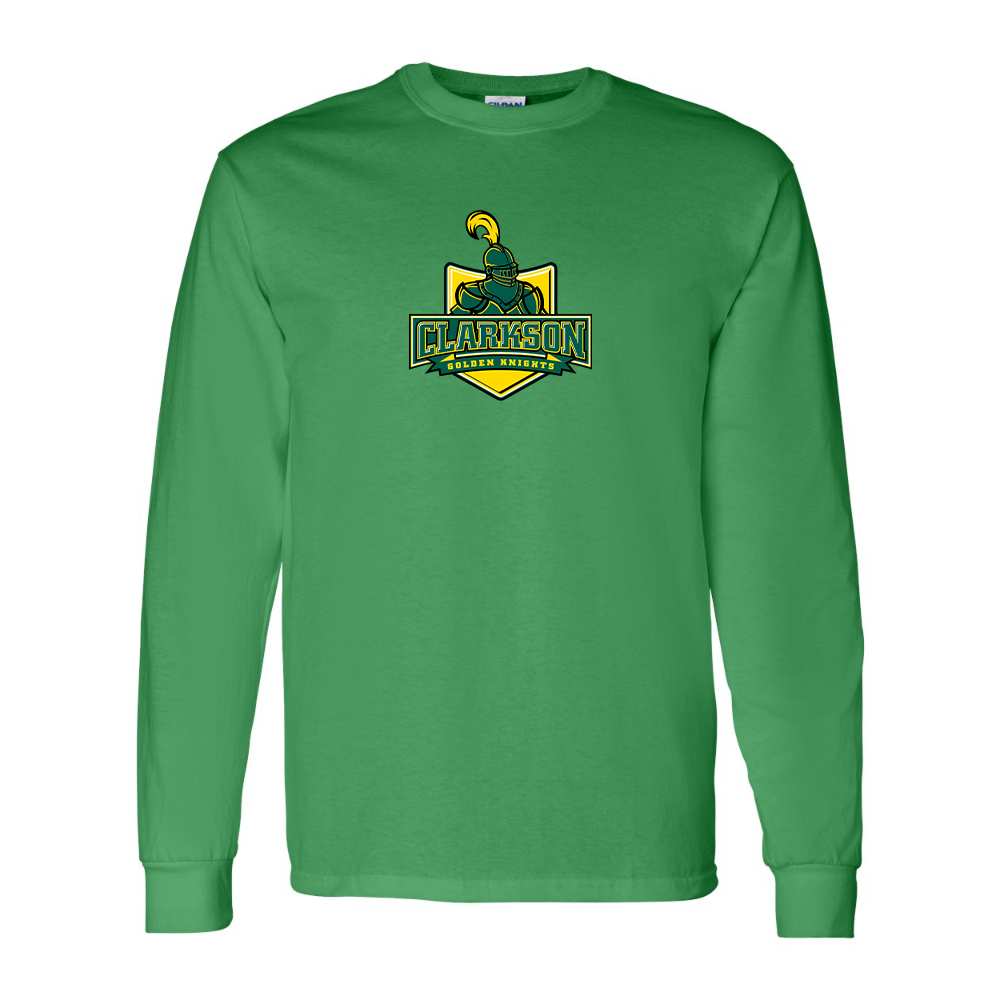 Men's Clarkson Golden Knights Gildan Heavy Cotton Long Sleeve T-Shirt