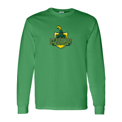 Men's Clarkson Golden Knights Gildan Heavy Cotton Long Sleeve T-Shirt