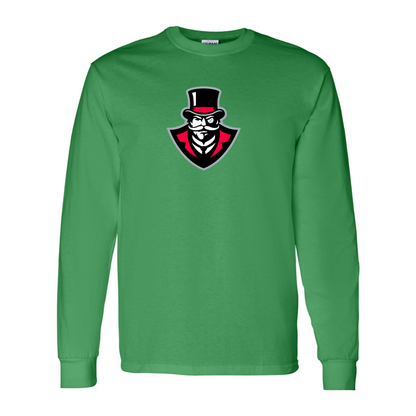 Men's  Austin Peay Governors  Gildan Heavy Cotton Long Sleeve T-Shirt