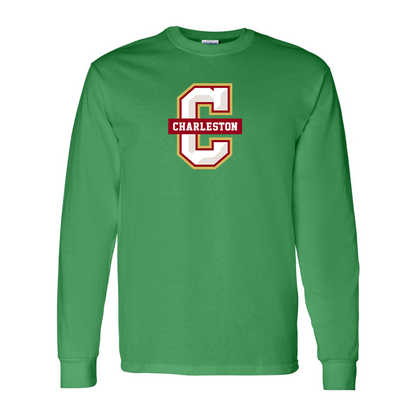 Men's  Charleston Cougars Gildan Heavy Cotton Long Sleeve T-Shirt