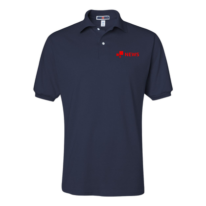 Men's  BBC News  JERZEES  SpotShield polo