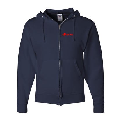 Men's  BBC News  JERZEES NuBlend Full-Zip Hooded Sweatshirt